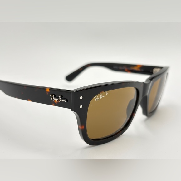 By Ray-Ban Tortoise RB2383 Polarized Sunglasses Brown Lens 2025 Mr Burbank - Picture 3 of 13